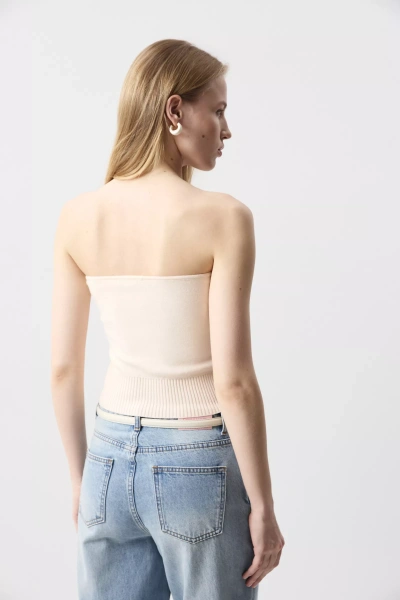 Топ-бандо вязаный (Ванильный) (M) 