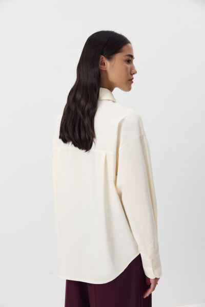 Рубашка из мягкого хлопка (сливочный) (M/L) 