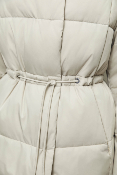 Полупальто утепленное/ Women's padded semi coat (XS, бежевый/beige) 