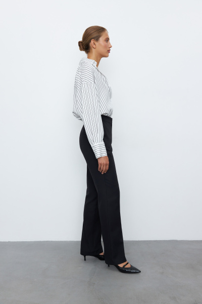 Брюки классические прямые (M, черный) 