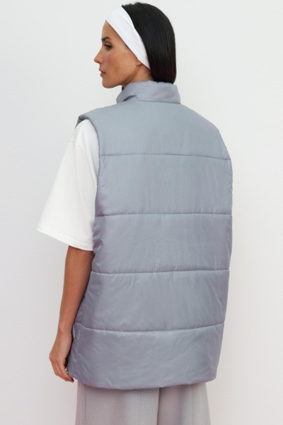Жилет стеганный (one size, серый) 