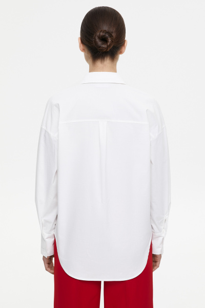 Рубашка свободного кроя (M/L, молочный) 2207