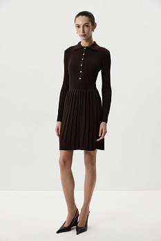 Платье-поло (Шоколадный)