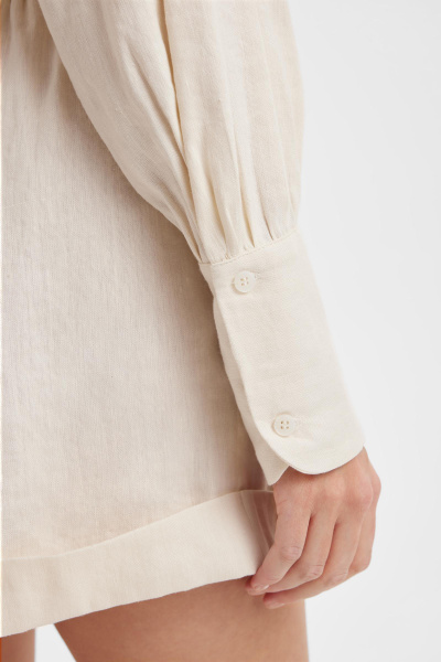 Комбинезон изо льна (кремовый) (M) 