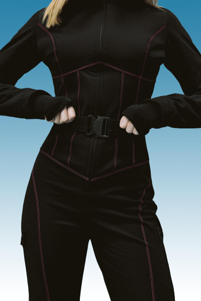 Куртка лыжная (комб) BLACK CONTRASTS (XS 170-185, черный) 2159