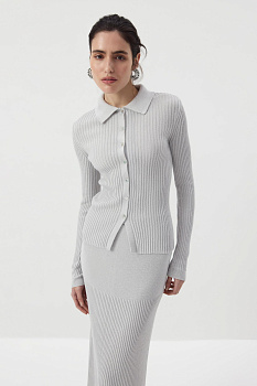 Джемпер с люрексом (Серебряный)