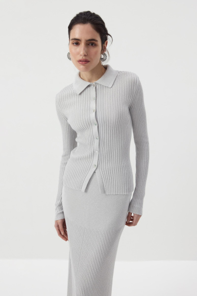 Джемпер с люрексом (Серебряный) (M/L) 