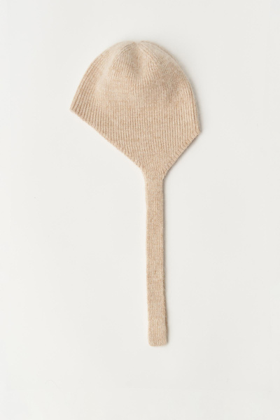 Чепчик из ангорской шерсти (бежевый) (one size) 