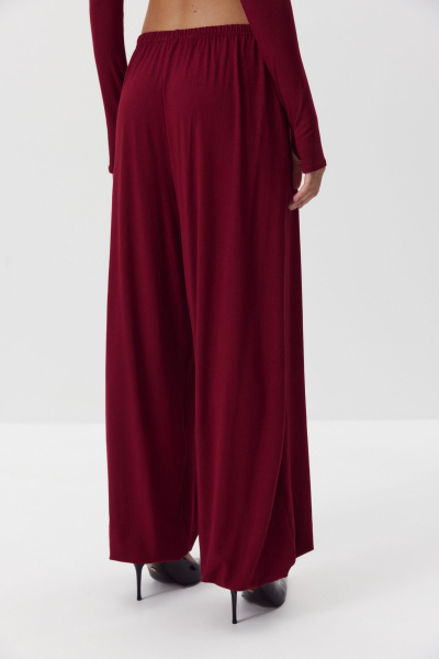Джоггеры из вискозы (бордовый) (M/L) 
