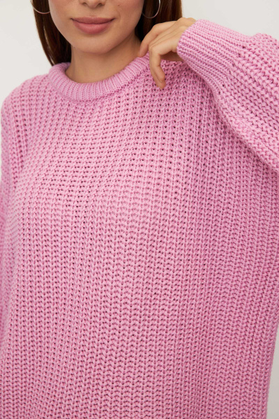 Свитер крупной вязки из хлопка (one size, барби) 2169