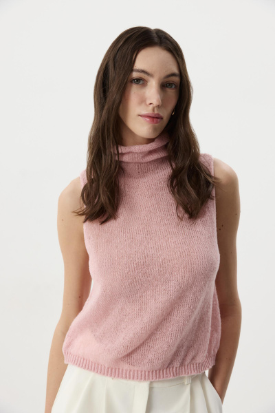 Топ ажурный  (Розовый) (M) 