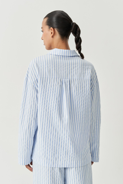 Рубашка в полоску (голубой) (XS/S)