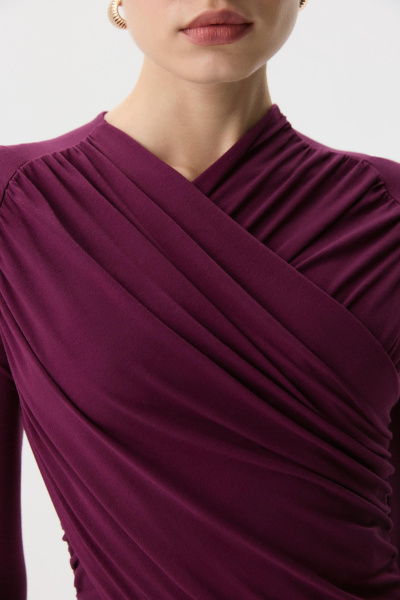 Боди с драпировкой (Сливовый) (M) 