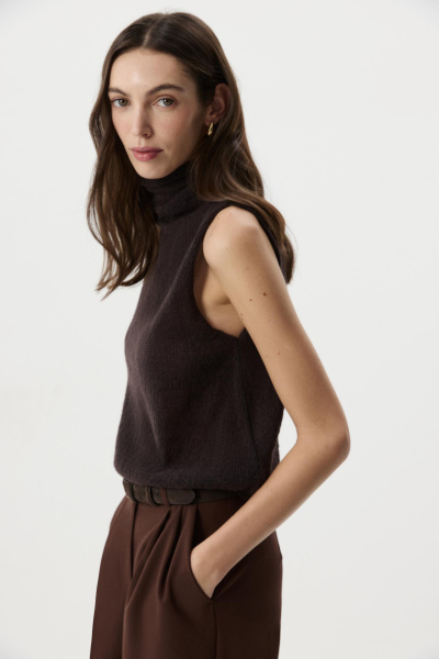 Топ ажурный  (Шоколадный) (M) 