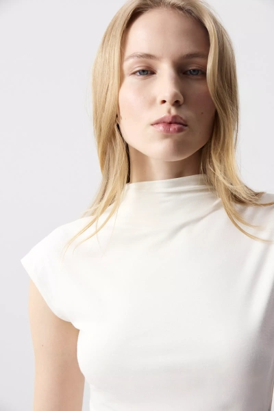 Топ трикотажный со стойкой (шоколадный) (XS)