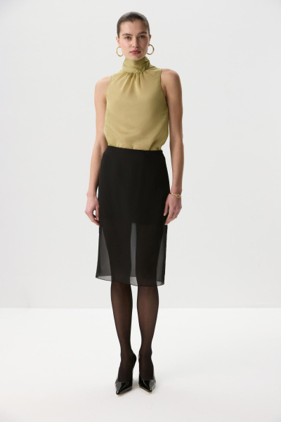 Блуза-топ из тенселя (Оливковый) (M) 