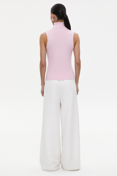 Топ с воротником-стойкой (XS, барби) 2169