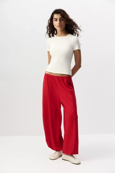 Джоггеры из вискозы (красный) (M/L) 