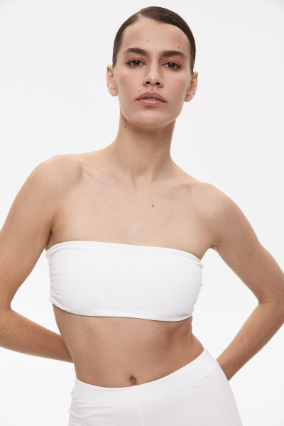 Топ-бандо трикотажный (XS, молочный) 2207