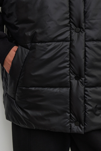 Жилет стеганный (one size, черный)