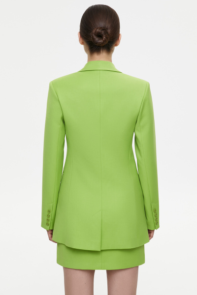 Пиджак приталенный двубортный (L, яблочный) 2871