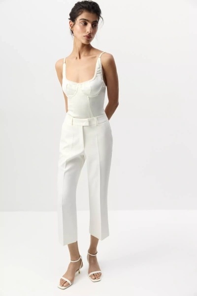 Брюки укороченные (молочный) (L) 