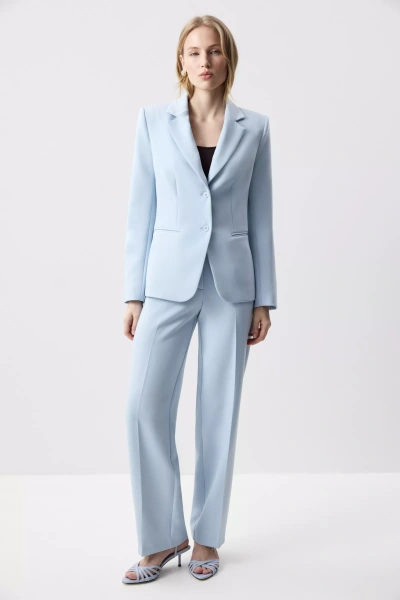 Жакет приталенный (Голубой) (M) 