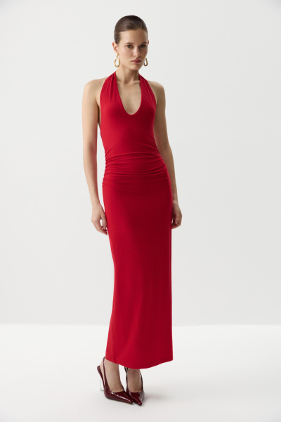 Платье с открытой спиной (Алый) (M) 
