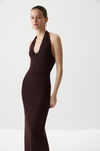 Платье с открытой спиной (Шоколадный) (S) 