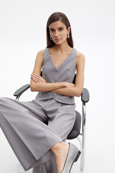 Жилет классический (XS, серый)