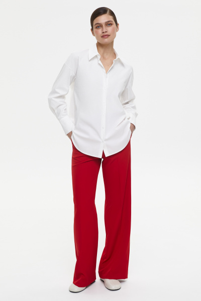 Рубашка свободного кроя (M/L, молочный) 2207