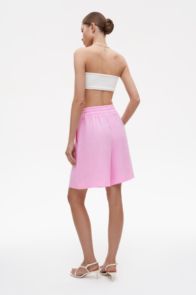 Шорты на резинке изо льна (XS/S, барби) 2169