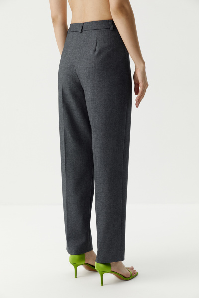 Брюки прямые классические (темно-серый меланж) (XS) 