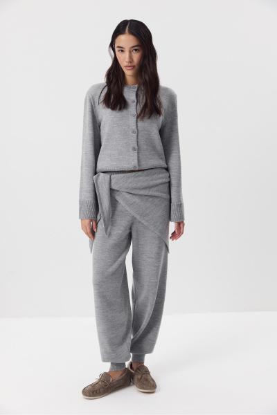 Косынка из шерсти  (серый) (one size) 