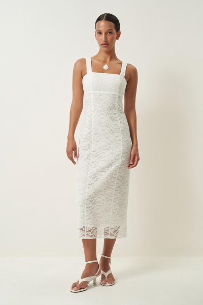 Платье из кружева (молочный) (M) 