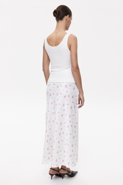 Топ базовый на бретелях (L, молочный) 2207