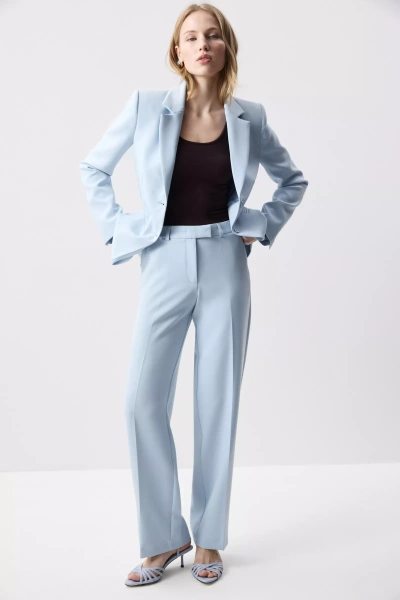 Брюки прямые (Голубой) (XS) 