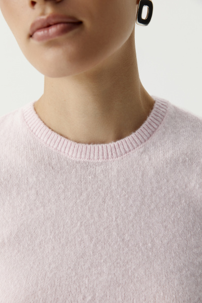 Футболка вязаная базовая (светло-розовый) (L) 