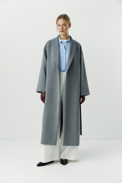 Пальто-халат (серый меланж) (XS/S) 
