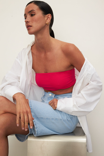 Топ-бандо трикотажный (L, фуксия) 1742