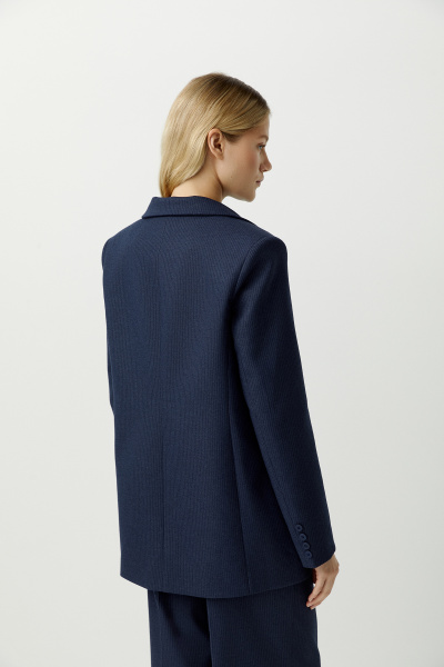 Пиджак из костюмной ткани (темно-синий) (XS) 