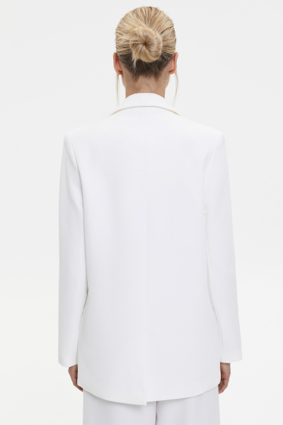 Пиджак прямой однобортный со шлицей (молочный) (L) 