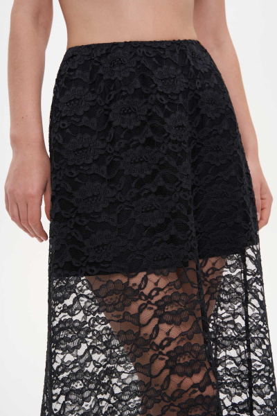 Юбка из кружева (M, черный) 2159