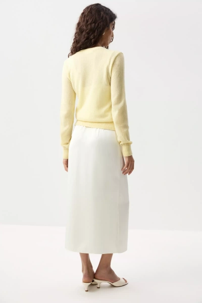 Кардиган с пуговицами (Сливочный) (M) 