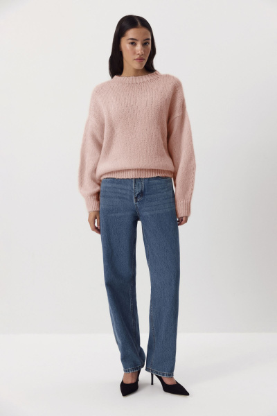 Джемпер из шерсти мериноса (пудровый) (M/L) 