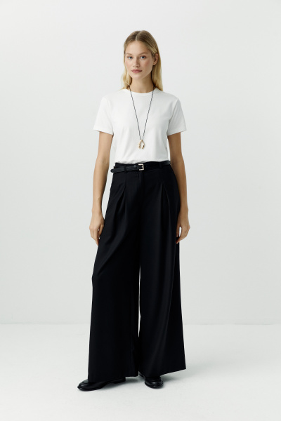 Футболка базовая из хлопка (белый) (L) 