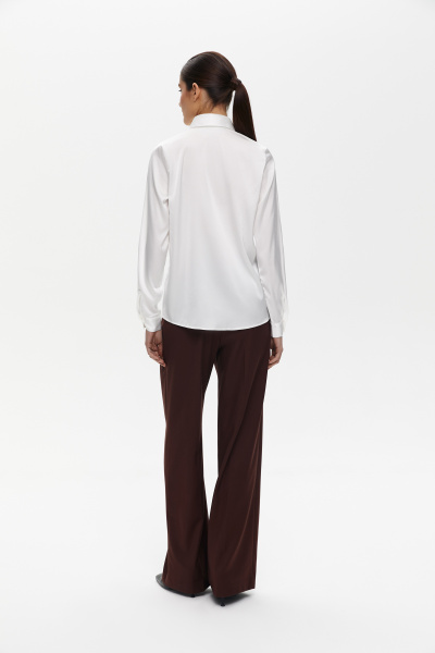 Блуза классическая (L, молочный) 2207