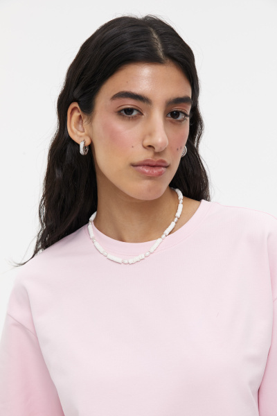 Футболка со стразами Heartbreaker (one size, барби) 2169