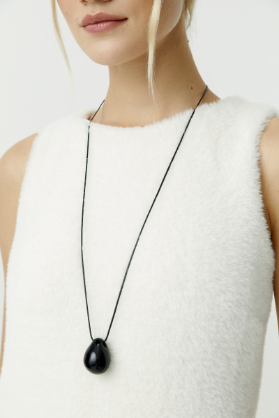 Платье из ворсовой ткани (молочный) (XS) 