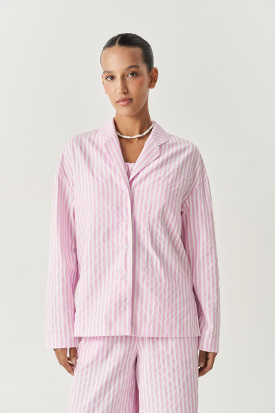 Рубашка в полоску (розовый) (M/L) 